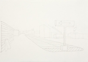 Parkdeck Wedding II, Bleistift auf Papier, 21x29.7 cm, 2013